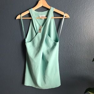 NWT Loft Criss Cross Knit Halter Top